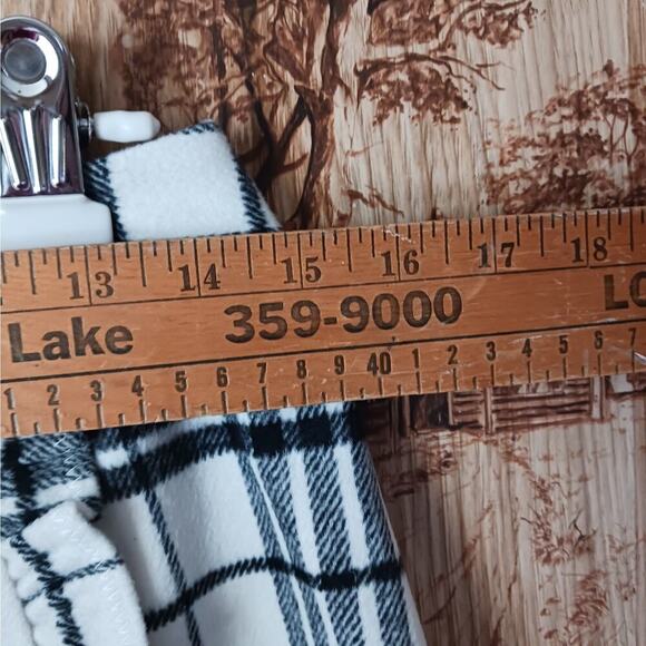 Loft Tartan Plaid Ruffle Detail Wool Blend Skirt Size 6p - Picture 7 of 9